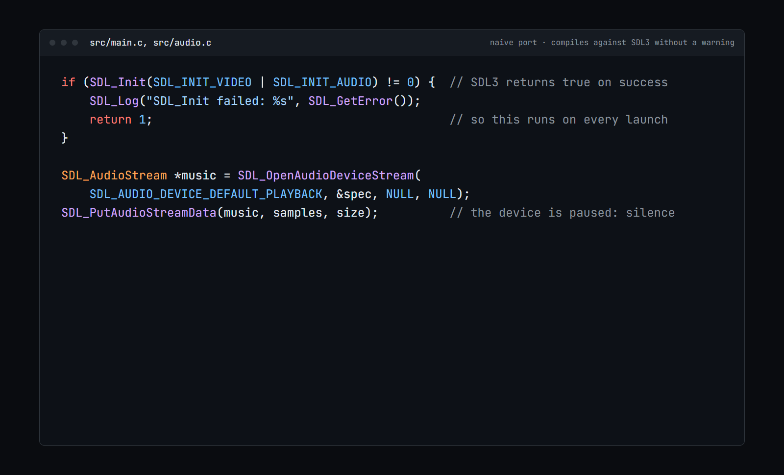 sdl3-porter — the bug that compiles — a naive port that builds against SDL3 without a warning